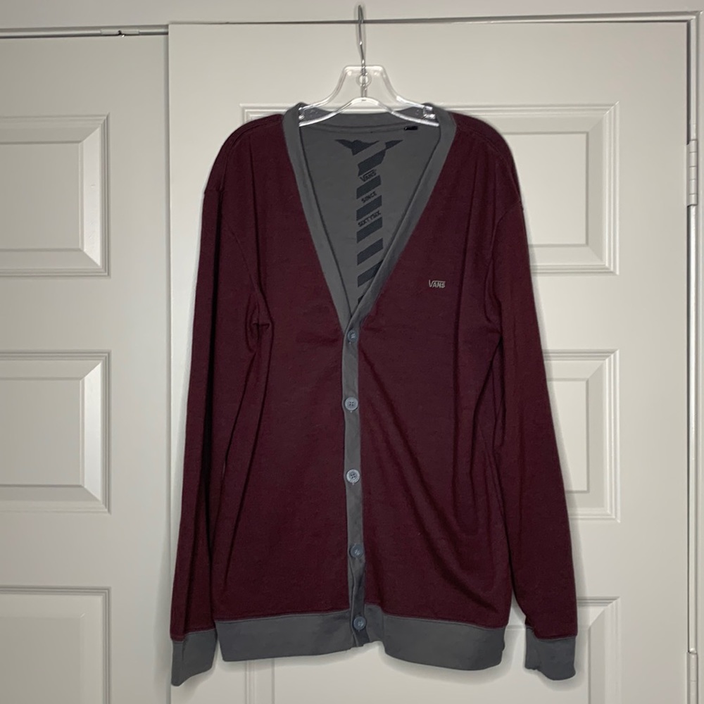 Vans Maroon Cardigan
